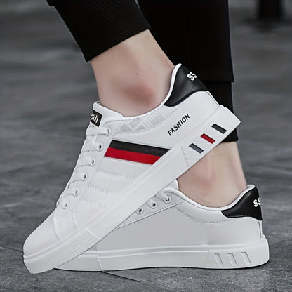 Herren Sneaker – Bequeme Low-Cut Schuhe – Rutschfeste Gummisohle – Schnürverschluss