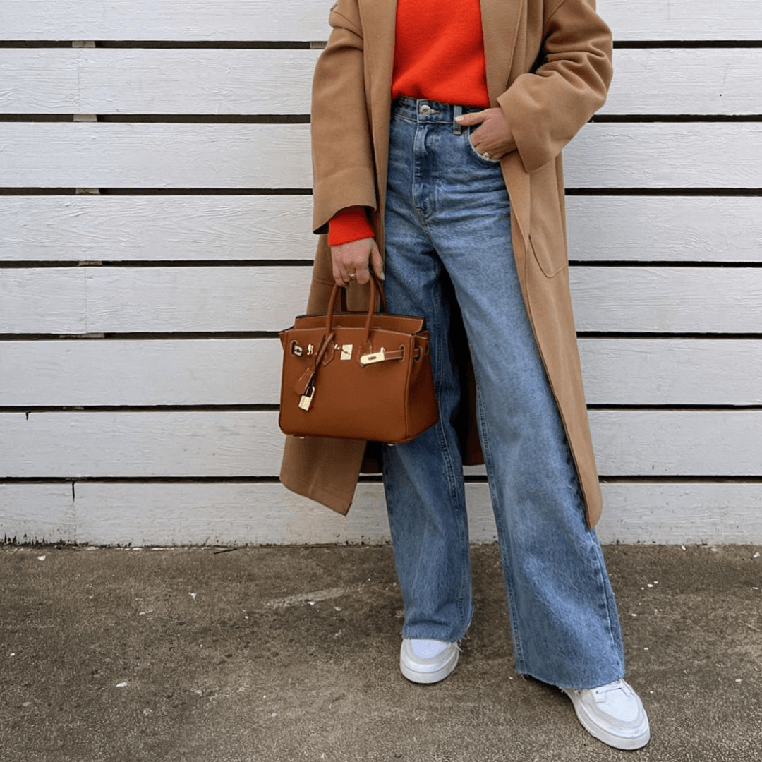 Große lederhandtasche für frauen