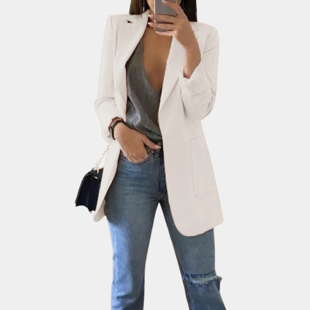 Bella - Damenblazer aus Baumwolle im Slim-Fit-Stil