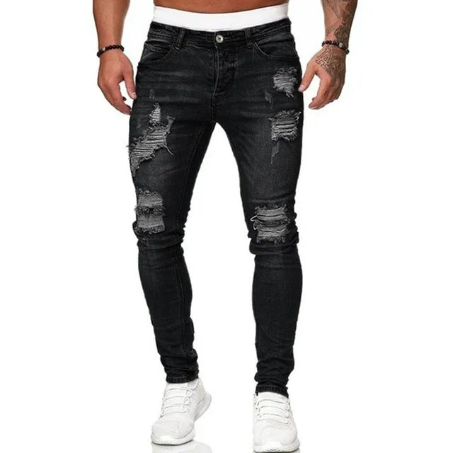 Modische street-jeans für herren