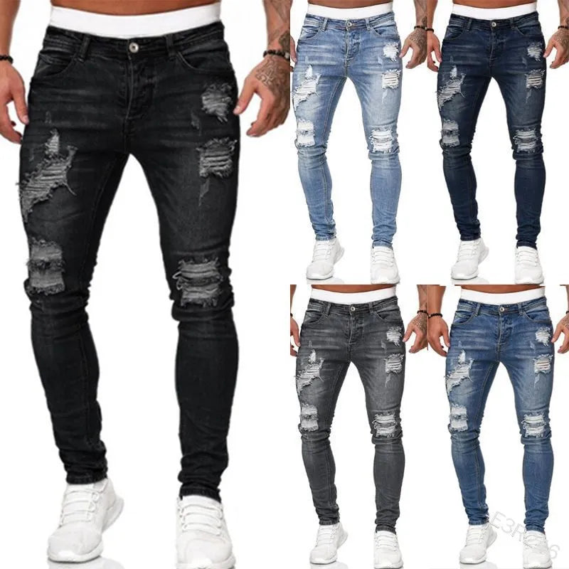 Modische street-jeans für herren