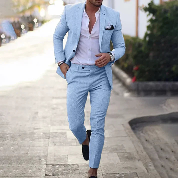 Herren Anzug – Slim Fit – Zweiteilig mit Blazer und Hose – Eleganter Schnitt