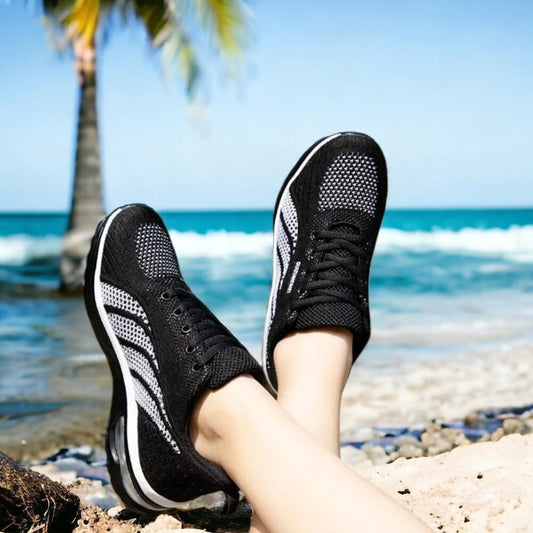 Damen Sportschuhe – Atmungsaktives Mesh – Stoßdämpfende Air-Sohle – Rutschfest