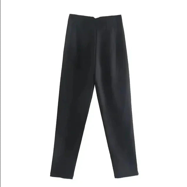 Damen Hose – High Waist – Gerade Passform – Knöchellang – Eleganter Schnitt