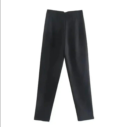 Damen Hose – High Waist – Gerade Passform – Knöchellang – Eleganter Schnitt