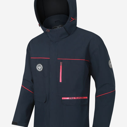 Herren Outdoor-Jacke – Wasserabweisend – Mit Kapuze – Vielseitige Taschen – Windschutz