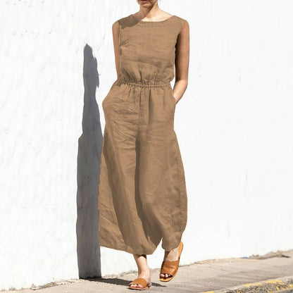 Ärmelloser Jumpsuit Damen | Lässiger Stil, Formell & Atmungsaktiv